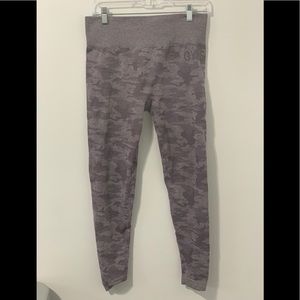 Gymshark purple Camo seamless leggings